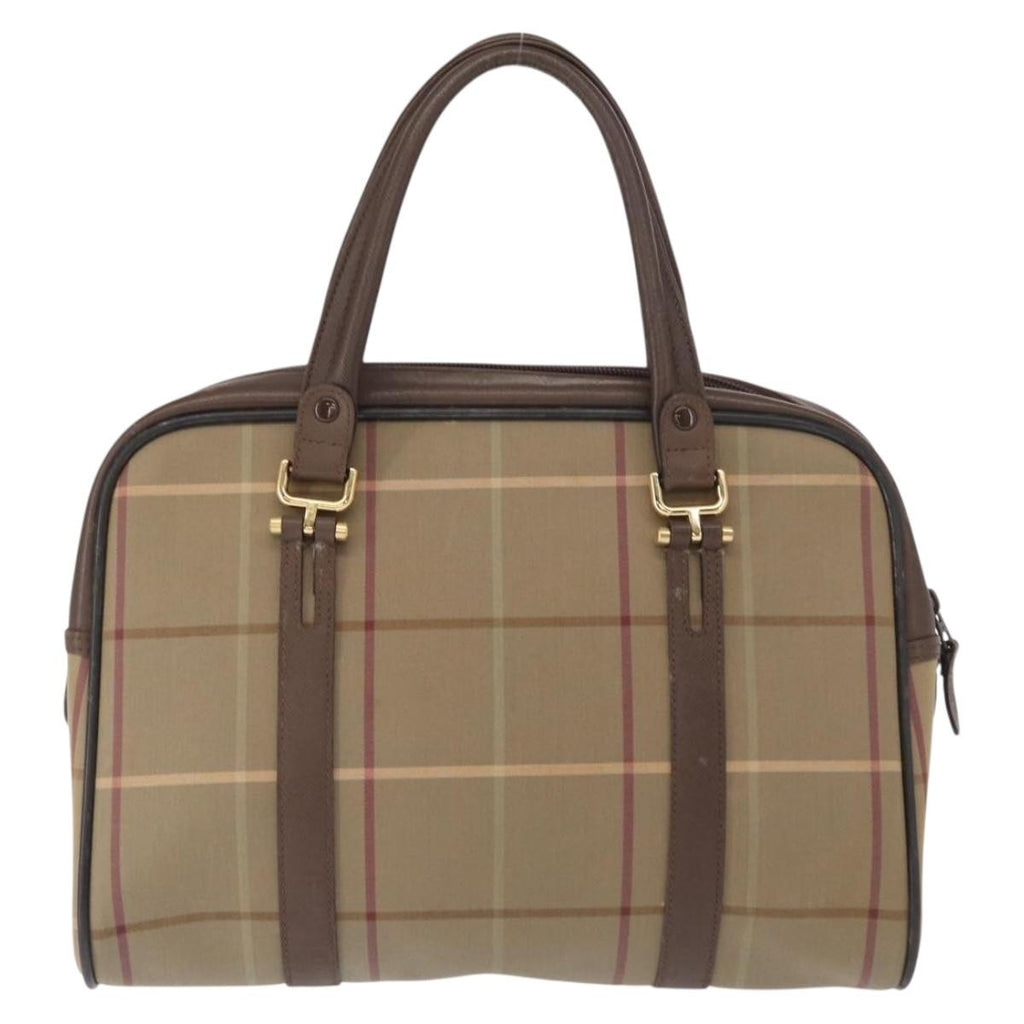 Burberry Nova Handbag Canvas Beige Canvas Handbag (Authentic Pre-Loved)