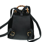 Gucci Gucci Bamboo Backpack Daim Black Suede Backpack Bag (Authentic Pre-Loved)