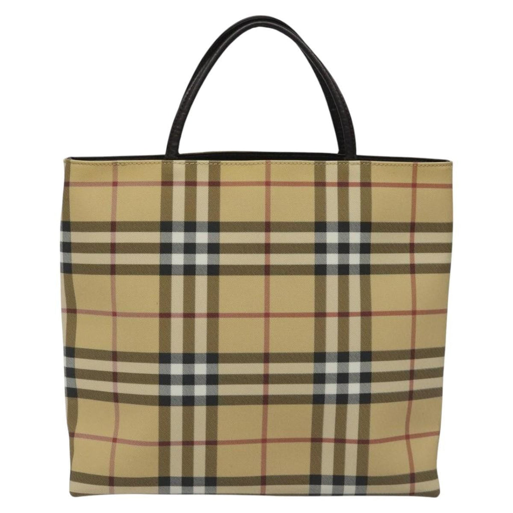 Burberry Nova Check Handbag Nova Check Canvas Beige Canvas Handbag (Authentic Pre-Loved)