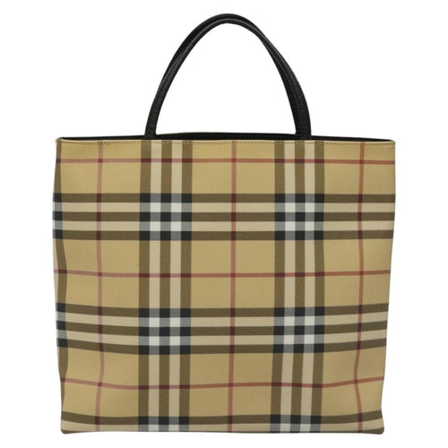 Burberry Nova Check Handbag Nova Check Canvas Beige Canvas Handbag (Authentic Pre-Loved)