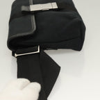 Gucci Buckle Belt Bag Gg Canvas Black Canvas Bag (Authentic Pre-Loved)