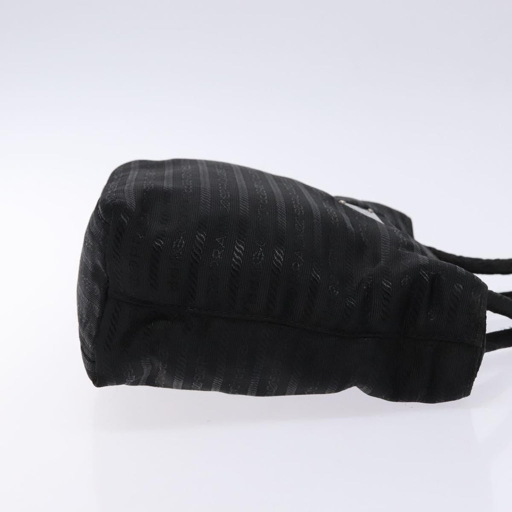 Prada Vintage Zip Handbag Tessuto Black Nylon Handbag (Authentic Pre-Loved)