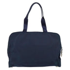 Prada Zip Around Tote Tessuto Navy Nylon Handbag (Authentic Pre-Loved)