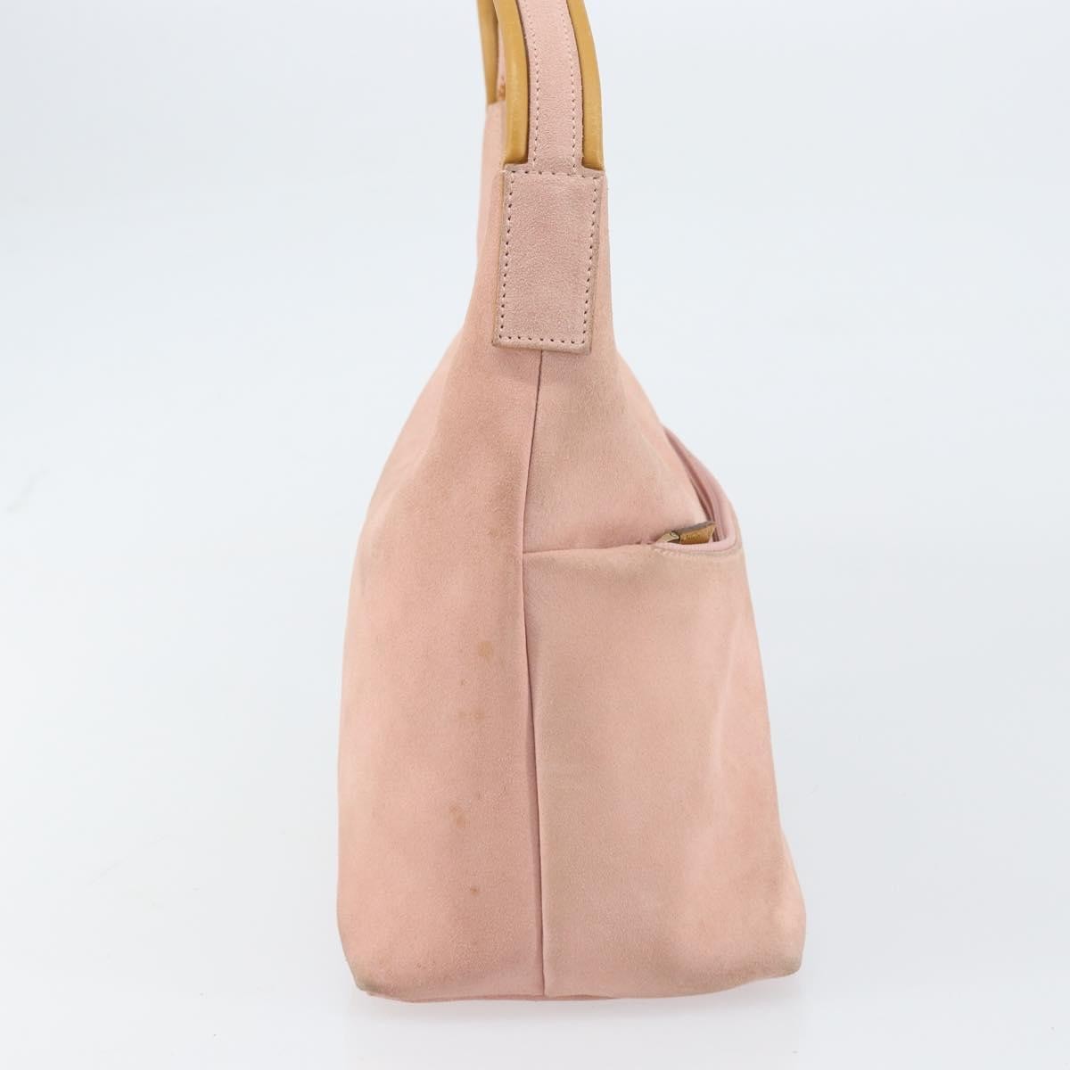 Gucci Vintage Handbag Suede Pink Suede Handbag (Authentic Pre-Loved)