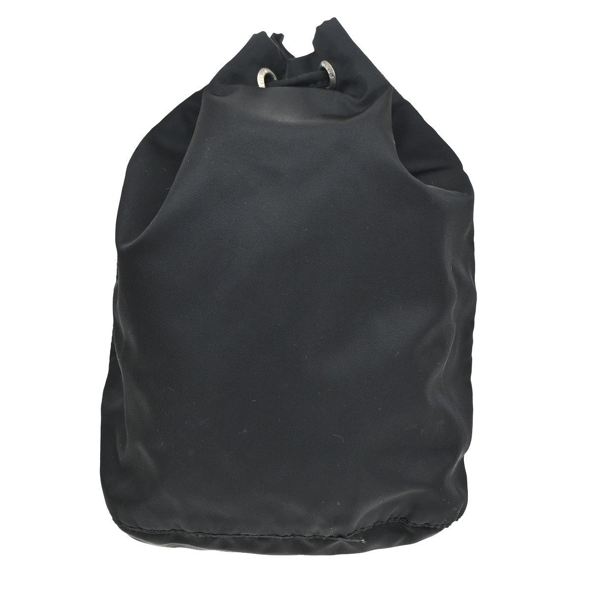 Prada Drawstring Wristlet Bucket Bag Tessuto Black Nylon Handbag (Pre-Loved)