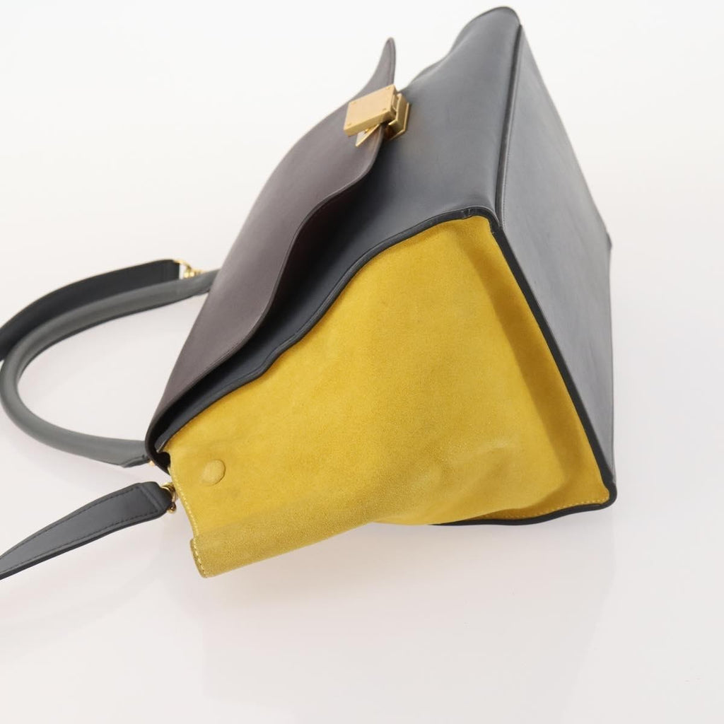 Celine Tricolor Trapeze Bag Leather Multicolour Leather Handbag (Authentic Pre-Loved)