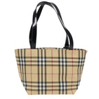 Burberry Nova Check Handbag Nova Check Canvas Beige Canvas Handbag (Authentic Pre-Loved)