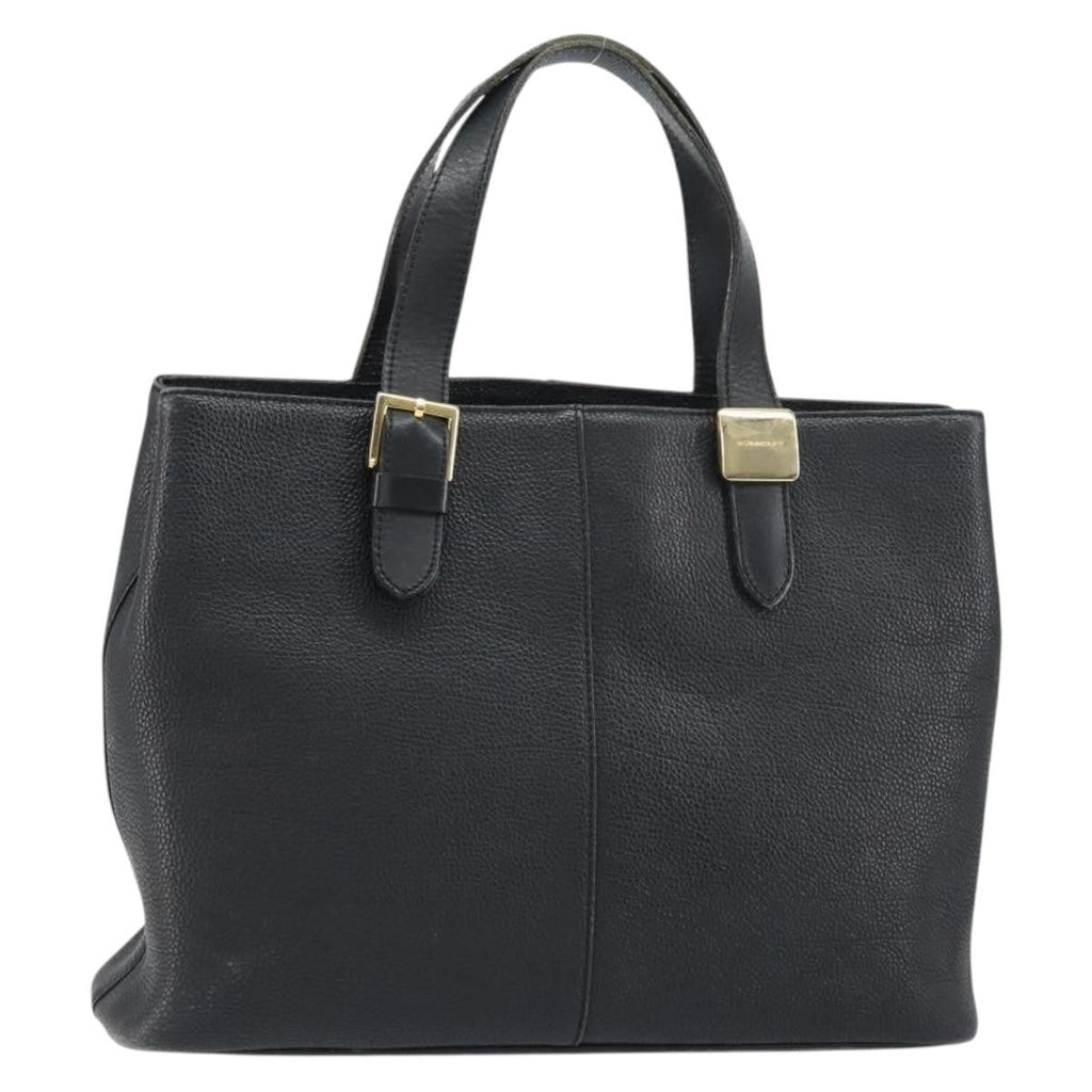 Burberry Vintage Handbag Leather Black Leather Handbag (Authentic Pre-Loved)