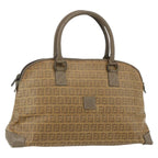 Fendi Zucchino Canvas Brown Canvas Handbag (Authentic Pre-Loved)
