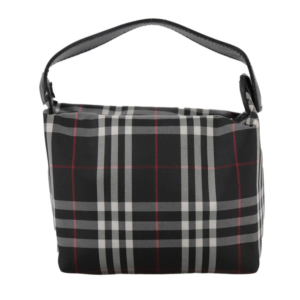 Burberry Nova Check Handbag Nylon Black Nylon Handbag (Authentic Pre-Loved)