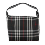 Burberry Nova Check Handbag Nylon Black Nylon Handbag (Authentic Pre-Loved)
