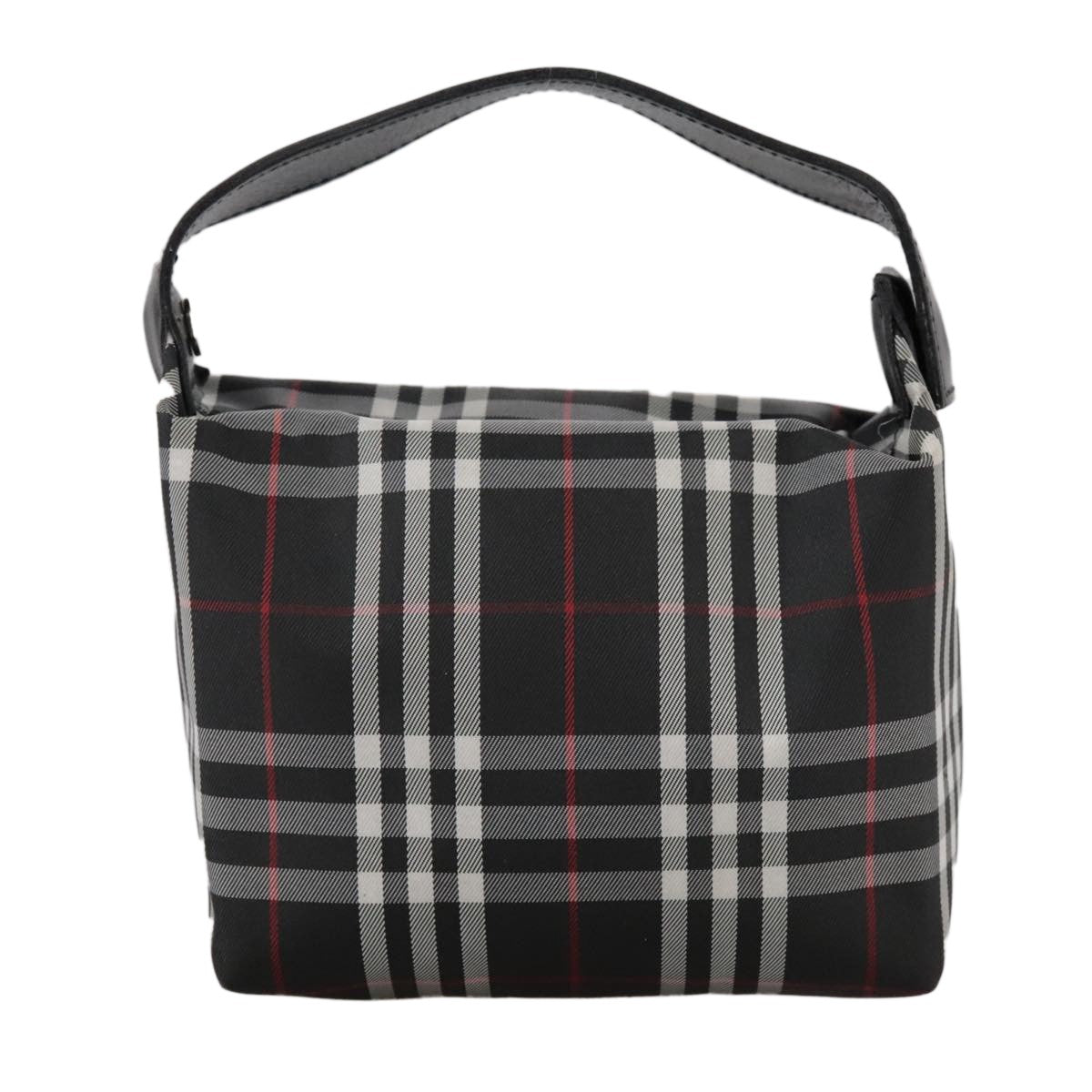 Burberry Nova Check Handbag Nylon Black Nylon Handbag (Authentic Pre-Loved)