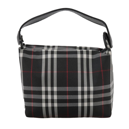 Burberry Nova Check Handbag Nylon Black Nylon Handbag (Authentic Pre-Loved)