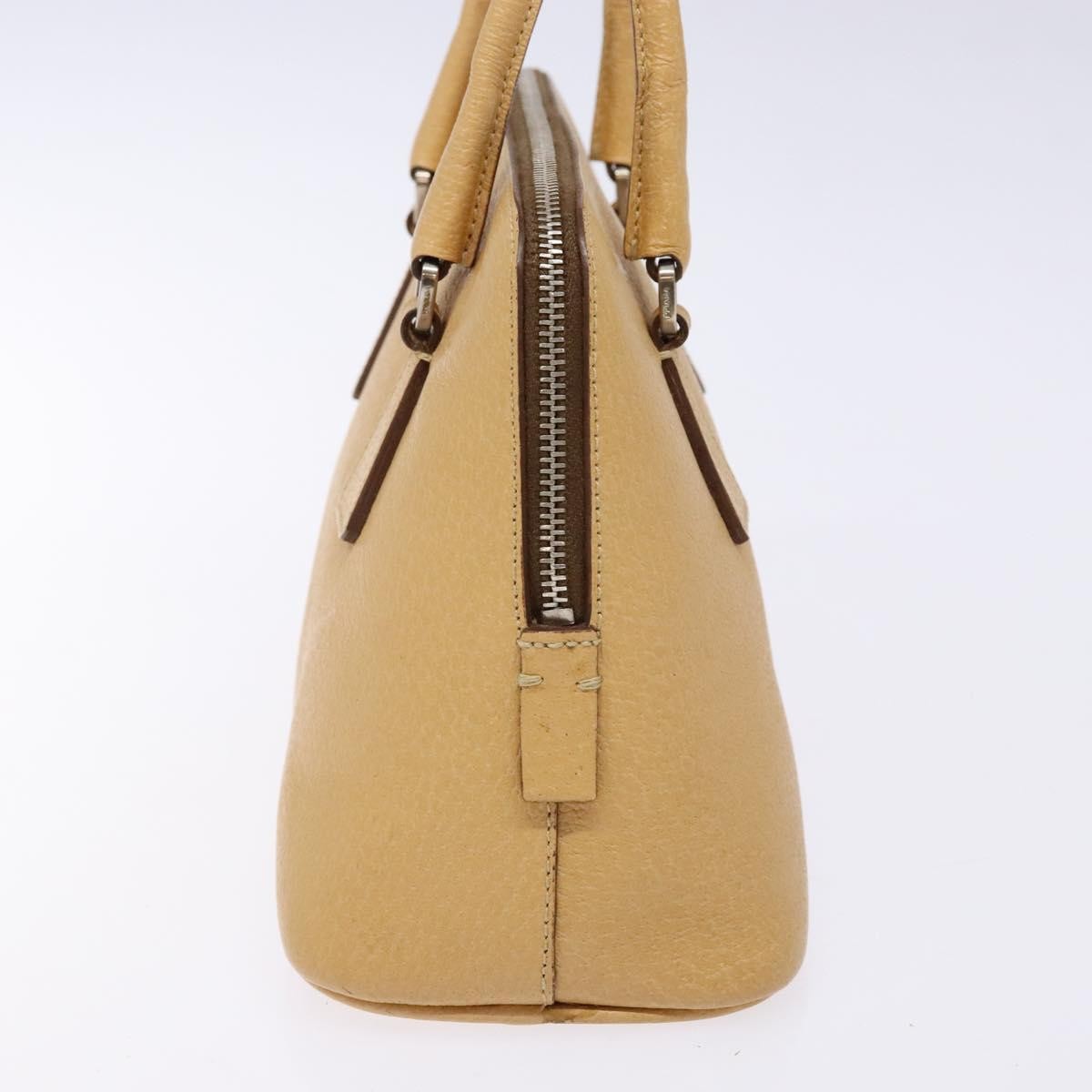 Prada Cuir Promenade Bag Saffiano Leather Beige Leather Handbag (Authentic Pre-Loved)