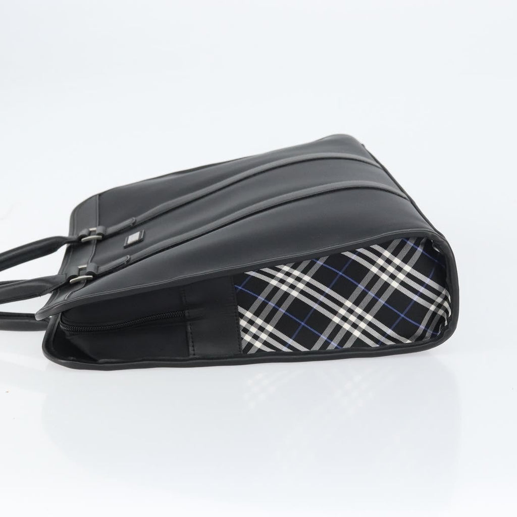 Burberry Black Label Business Bag Nylon Black Nylon Handbag (Authentic Pre-Loved)