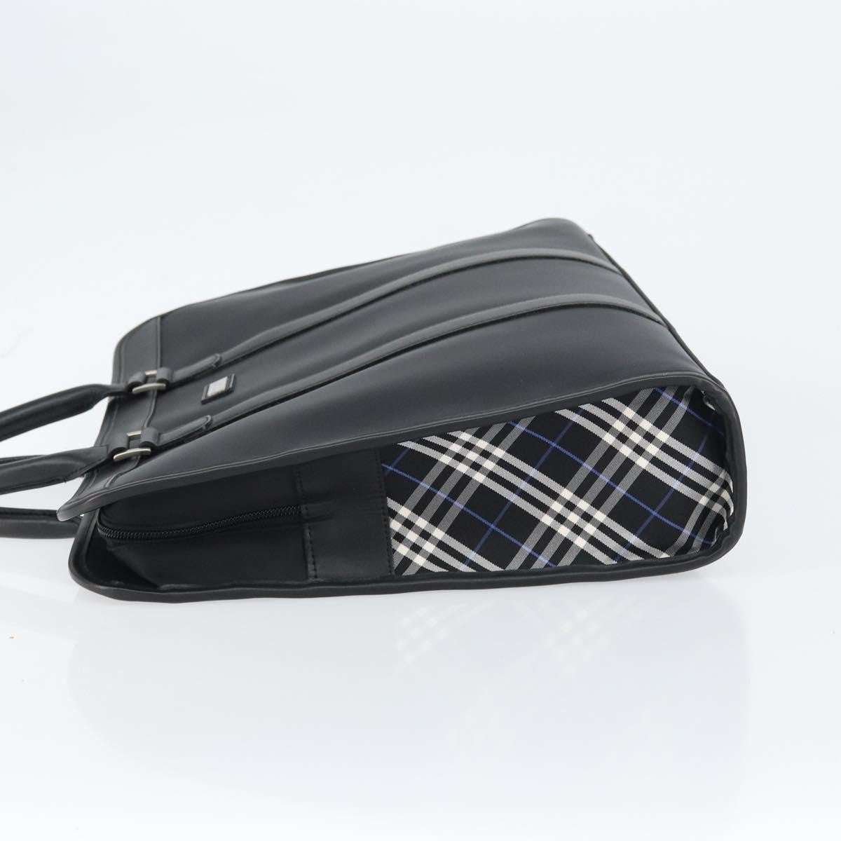 Burberry Black Label Business Bag Nylon Black Nylon Handbag (Authentic Pre-Loved)