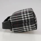 Burberry Nova Check Handbag Nylon Black Nylon Handbag (Authentic Pre-Loved)