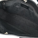 Gucci Web Handbag Leather Wih Canvas Black Leather Handbag (Authentic Pre-Loved)