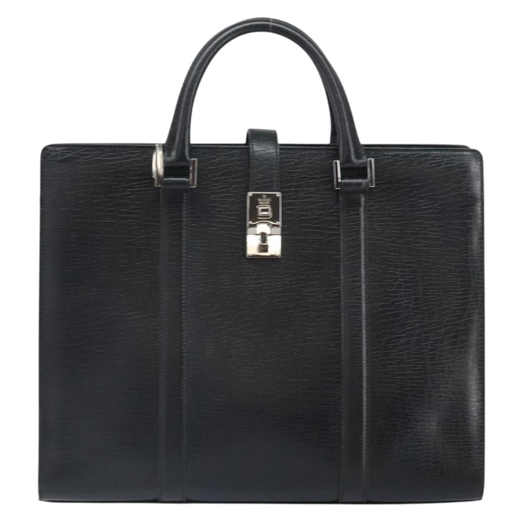 Gucci Vintage Handbag Leather Black Leather Handbag (Authentic Pre-Loved)