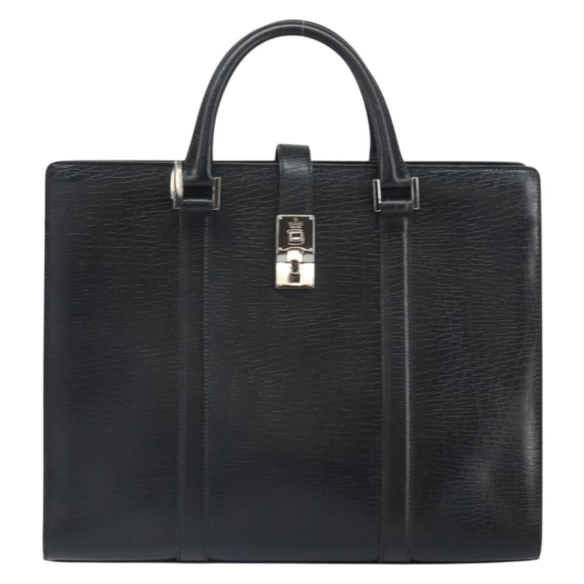 Gucci Vintage Handbag Leather Black Leather Handbag (Authentic Pre-Loved)