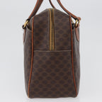 Celine Vintage Macadam Handbag Canvas And Leather Brown Canvas Handbag (Authentic Pre-Loved)