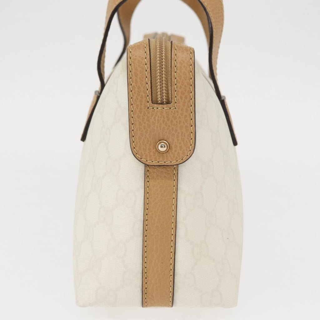 Gucci Vintage Handbag Canvas White Pvc Handbag (Authentic Pre-Loved)