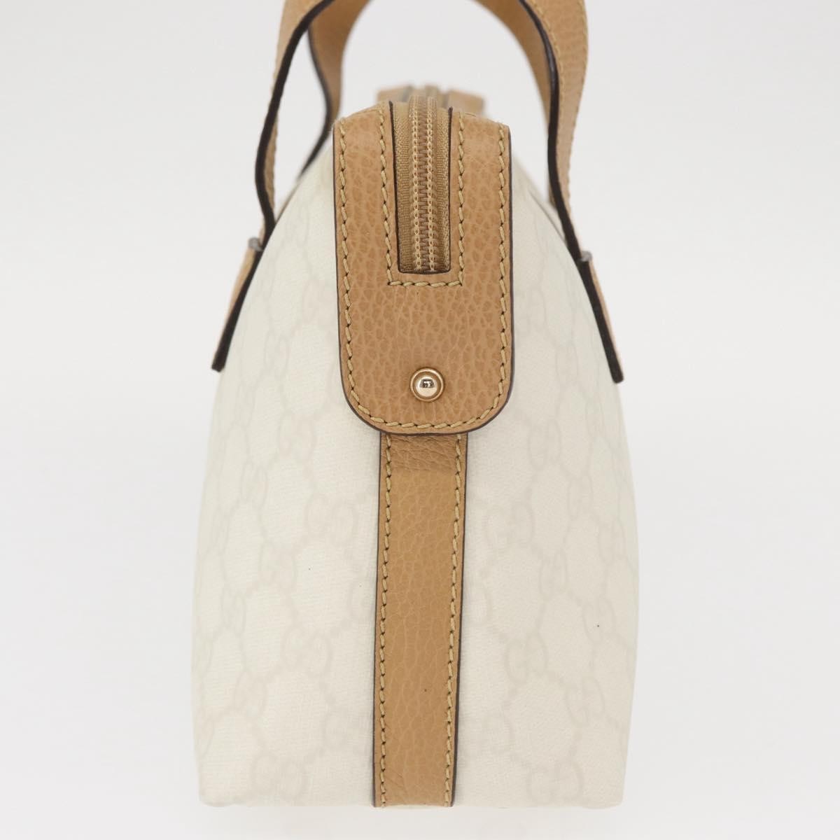Gucci Vintage Handbag Canvas White Pvc Handbag (Authentic Pre-Loved)