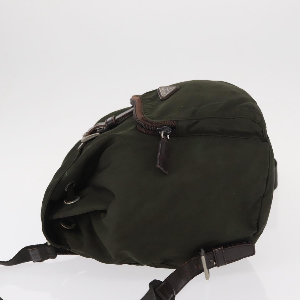 Prada Front Pocket Backpack Tessuto Khaki Nylon Backpack Bag (Authentic Pre-Loved)