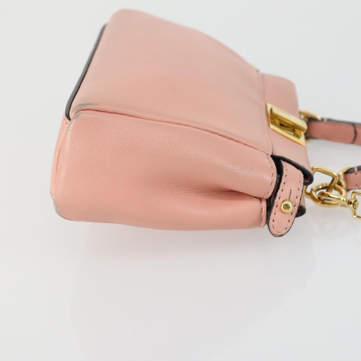 Fendi Peekaboo Bag Leather Pink Leather Handbag (Authentic Pre-Loved)