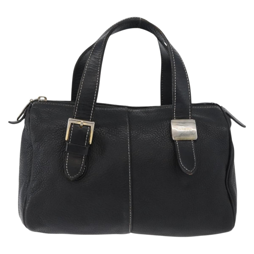 Burberry Vintage Handbag Leather Black Leather Handbag (Authentic Pre-Loved)