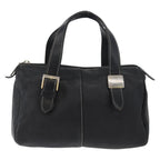 Burberry Vintage Handbag Leather Black Leather Handbag (Authentic Pre-Loved)