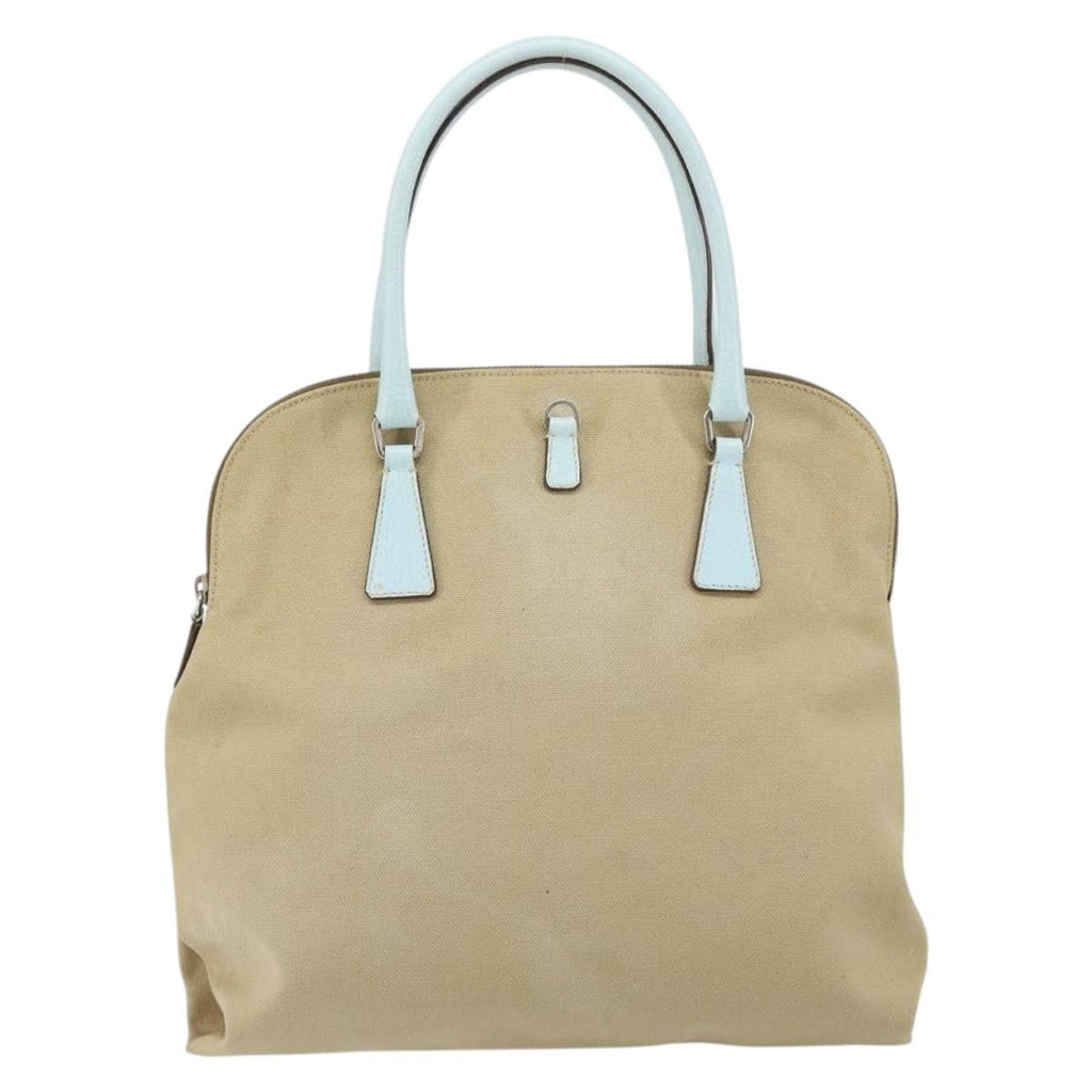 Prada Vintage Handbag Canvas Beige Canvas Handbag (Authentic Pre-Loved)