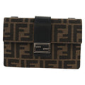 Fendi Baguette Convertible Belt Bag Zucca Canvas Black Canvas Bag (Authentic Pre-Loved)