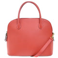 Celine Vintage Convertible Bowler Bag Leather Red Leather Handbag (Authentic Pre-Loved)