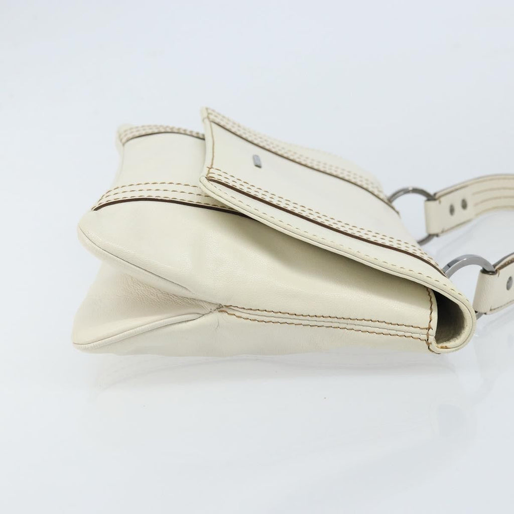 Gucci Vintage Handbag Leather White Leather Handbag (Authentic Pre-Loved)