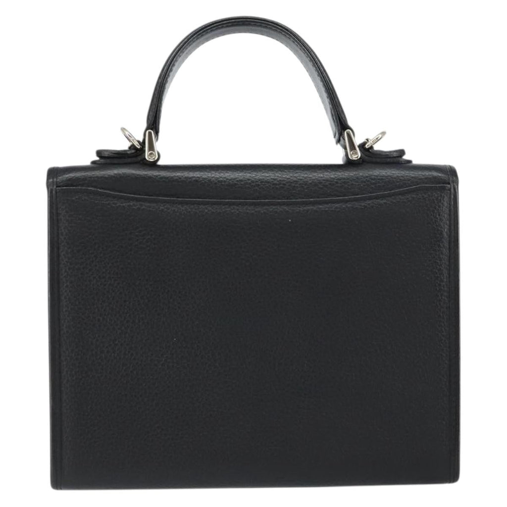 Burberry Vintage Handbag Leather Black Leather Handbag (Authentic Pre-Loved)