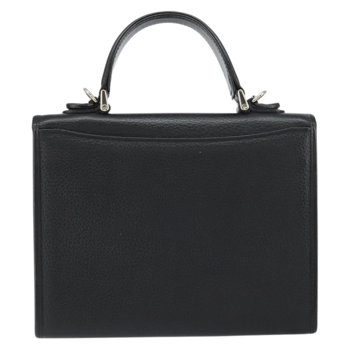 Burberry Vintage Handbag Leather Black Leather Handbag (Authentic Pre-Loved)