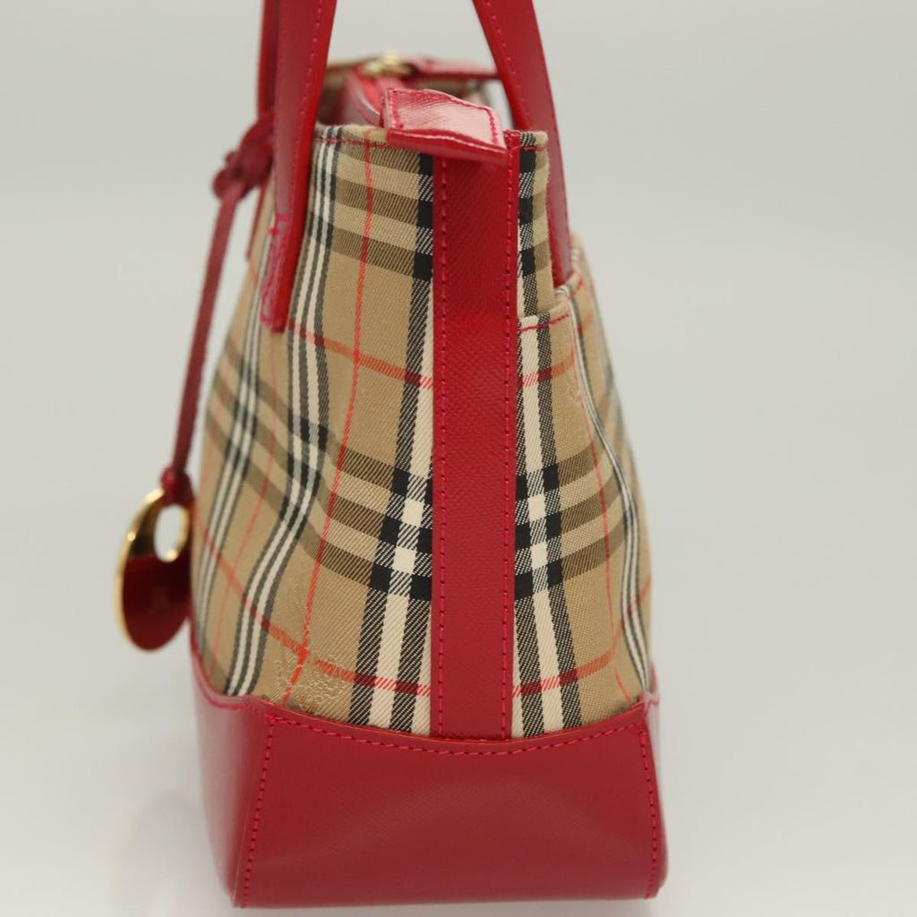 Burberry Nova Check Handbag Nova Check Canvas And Leather Beige Canvas Handbag (Authentic Pre-Loved)