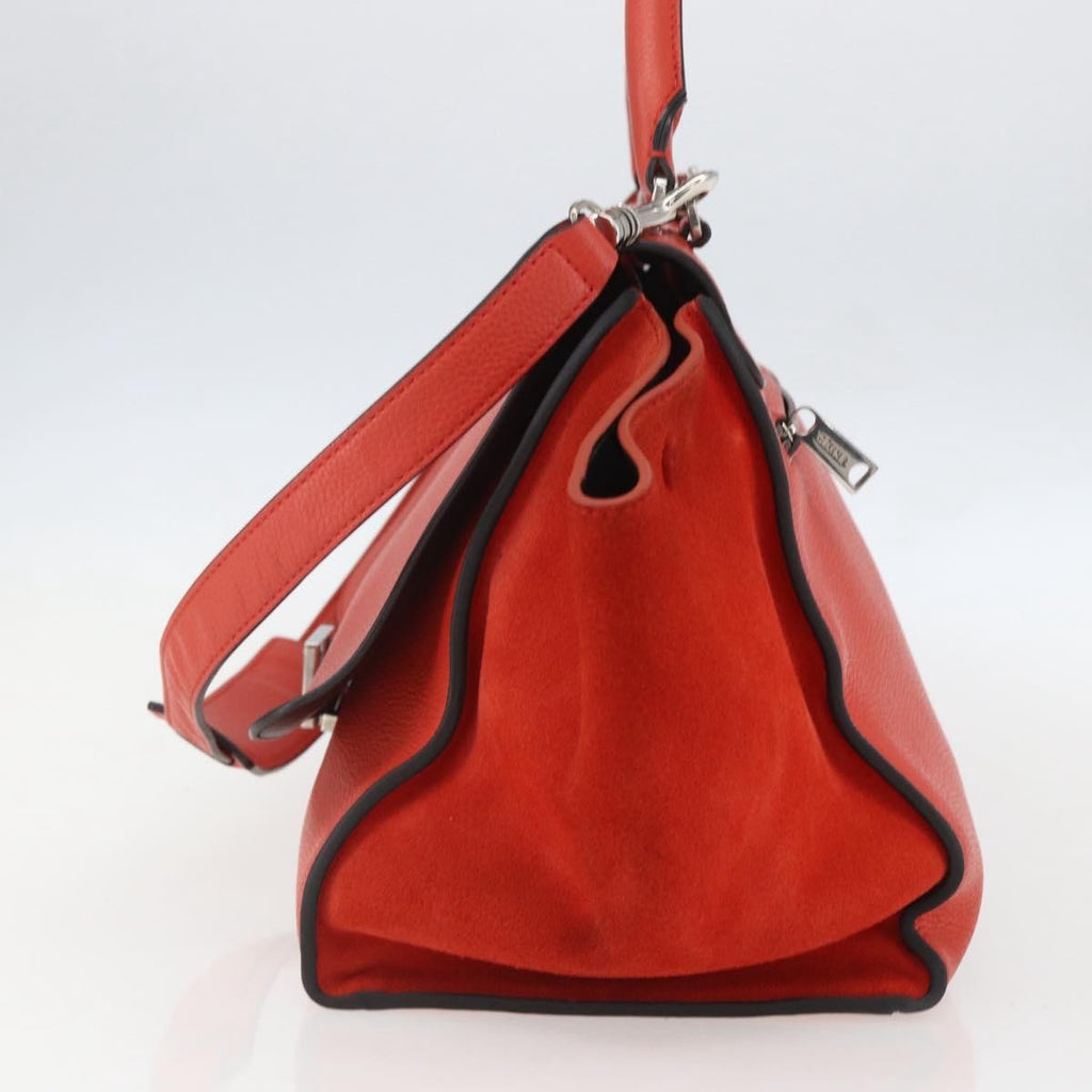 Celine Trapeze Bag Leather Red Leather Handbag (Authentic Pre-Loved)