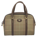 Burberry Nova Handbag Canvas Beige Canvas Handbag (Authentic Pre-Loved)