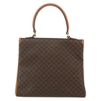 Celine Vintage Macadam Handbag Canvas And Leather Brown Canvas Handbag (Authentic Pre-Loved)
