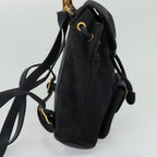 Gucci Gucci Bamboo Backpack Daim Navy Suede Backpack Bag (Authentic Pre-Loved)