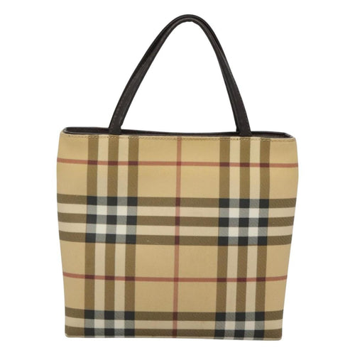 Burberry Nova Check Handbag Nova Check Canvas Beige Canvas Handbag (Authentic Pre-Loved)