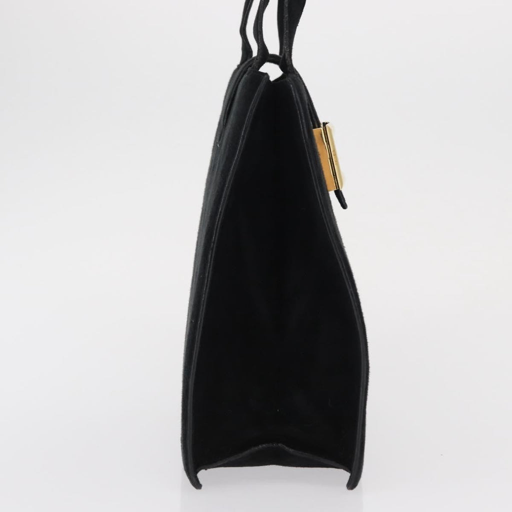 Prada Vintage Handbag Suede Black Suede Handbag (Authentic Pre-Loved)