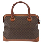 Celine Vintage Macadam Handbag Canvas And Leather Brown Canvas Handbag (Authentic Pre-Loved)