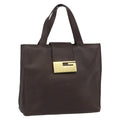 Gucci Vintage Handbag Leather Brown Leather Handbag (Authentic Pre-Loved)