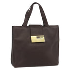 Gucci Vintage Handbag Leather Brown Leather Handbag (Authentic Pre-Loved)