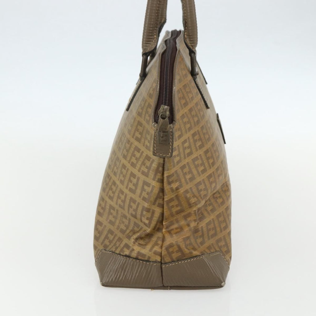 Fendi Zucchino Canvas Brown Canvas Handbag (Authentic Pre-Loved)
