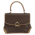 Celine Vintage Macadam Handbag Canvas Brown Pvc Handbag (Authentic Pre-Loved)