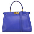 Fendi Peekaboo Bag Soft Leather Blue Leather Handbag (Authentic Pre-Loved)